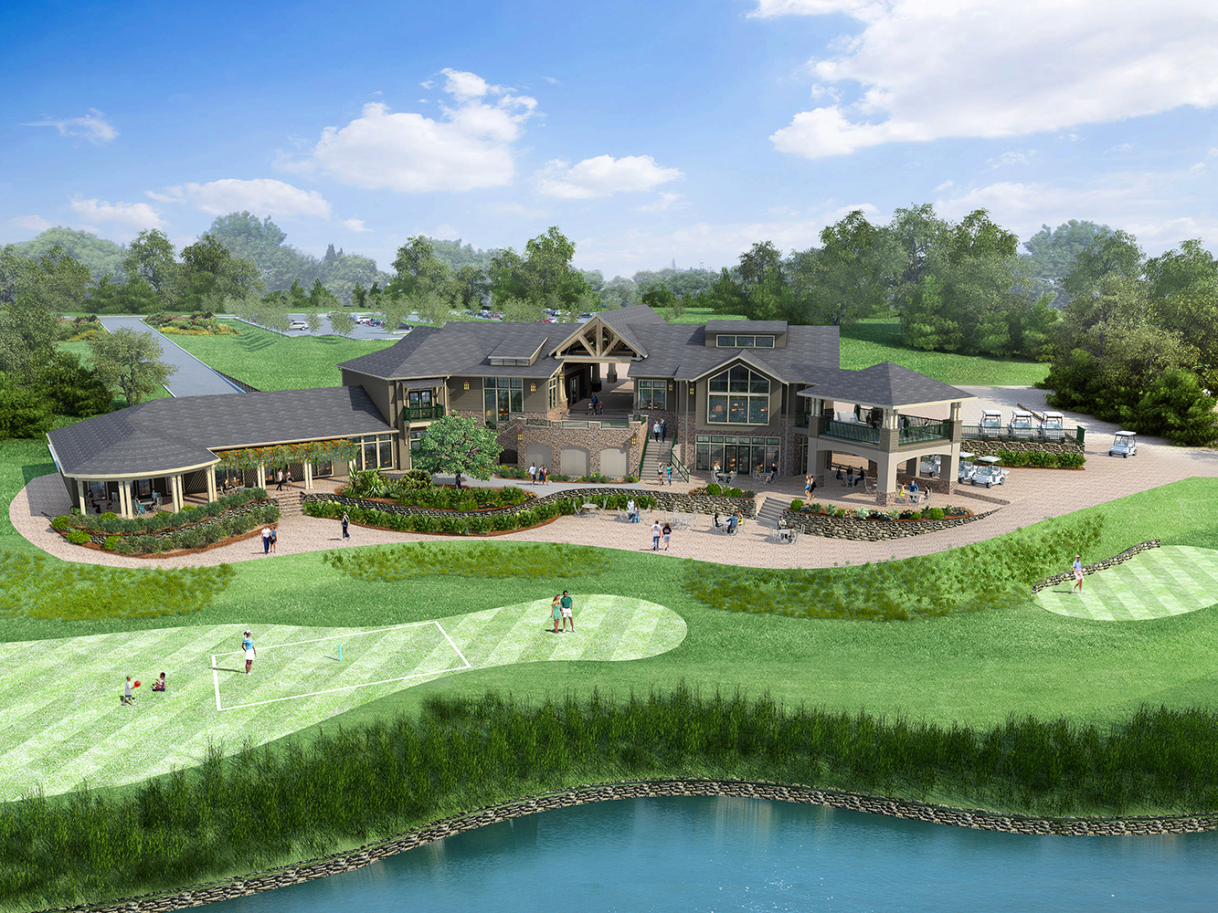 Spring Creek Golf Clubhouse Portfolio Balzer And Associates